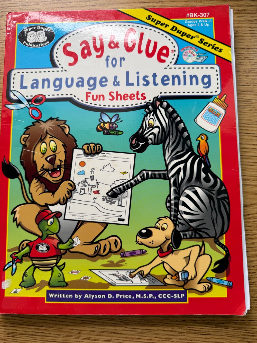 Say and Glue for Language and Listening Super Duper Publications Speech Therapy
